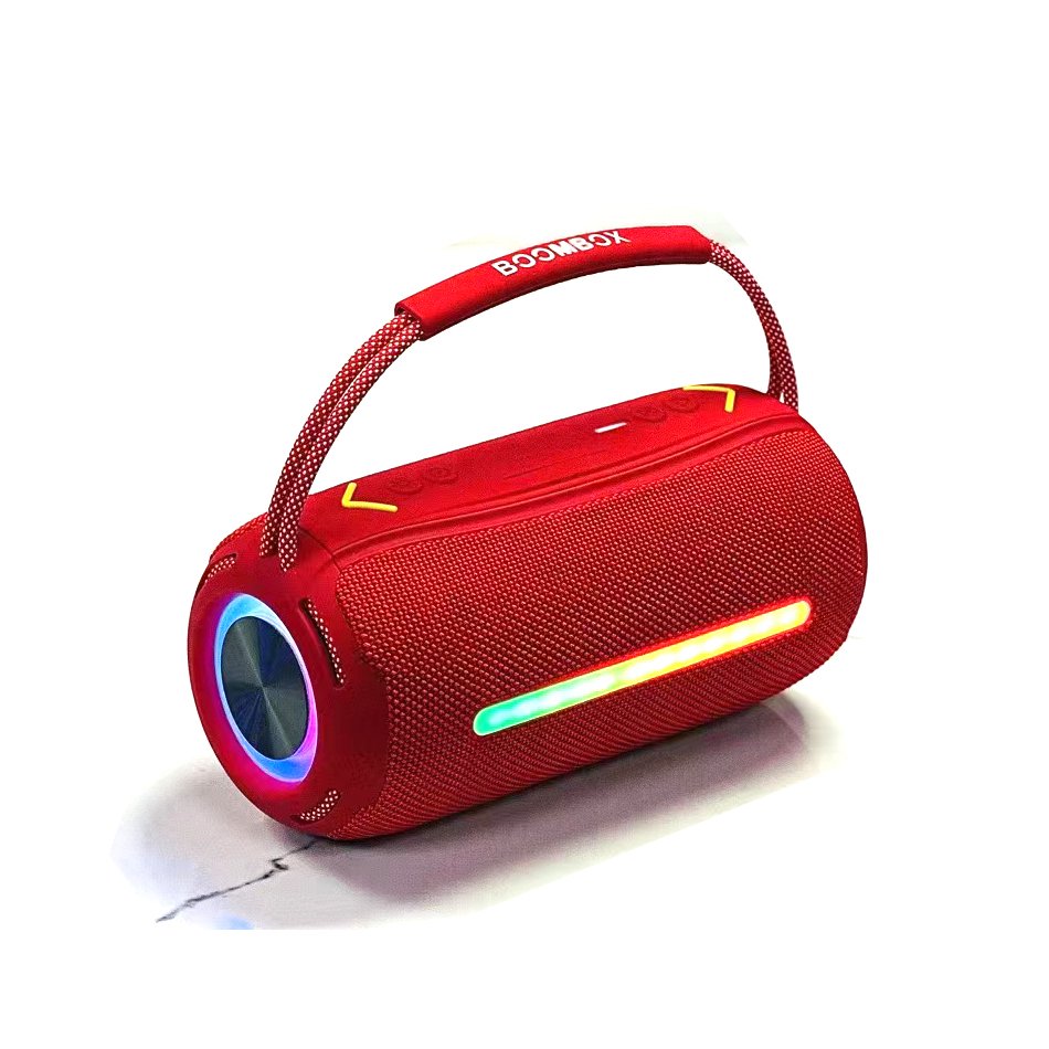 BOOMBOX360 outdoor wireless portable woofer IPX6 waterproof fabric speaker bass subwoofer HIFI music bt speaker With RGB Light