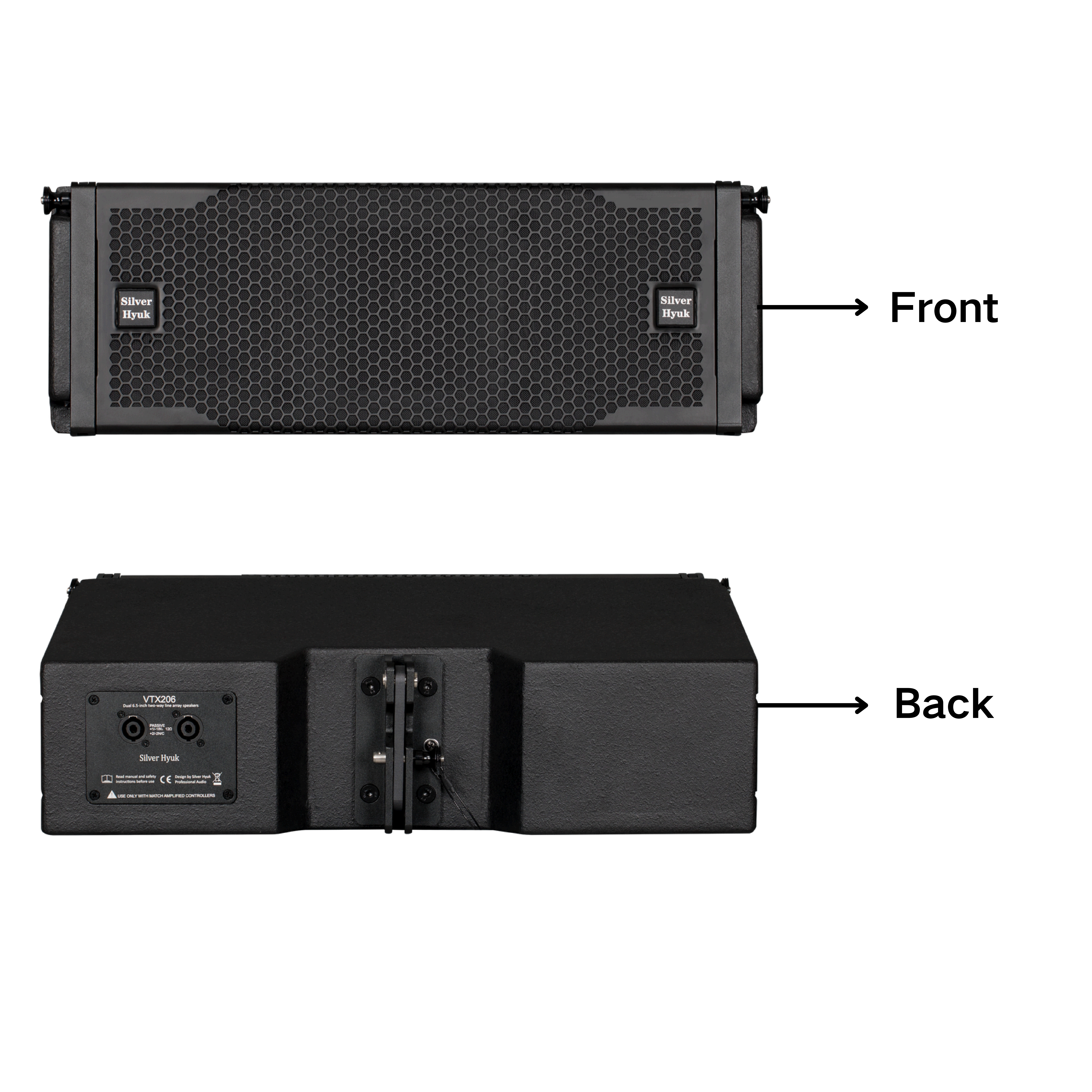 250W Dual 6.5 Inch Two Way Passive Line Array Speaker For Bars Concerts and Outdoor Performances