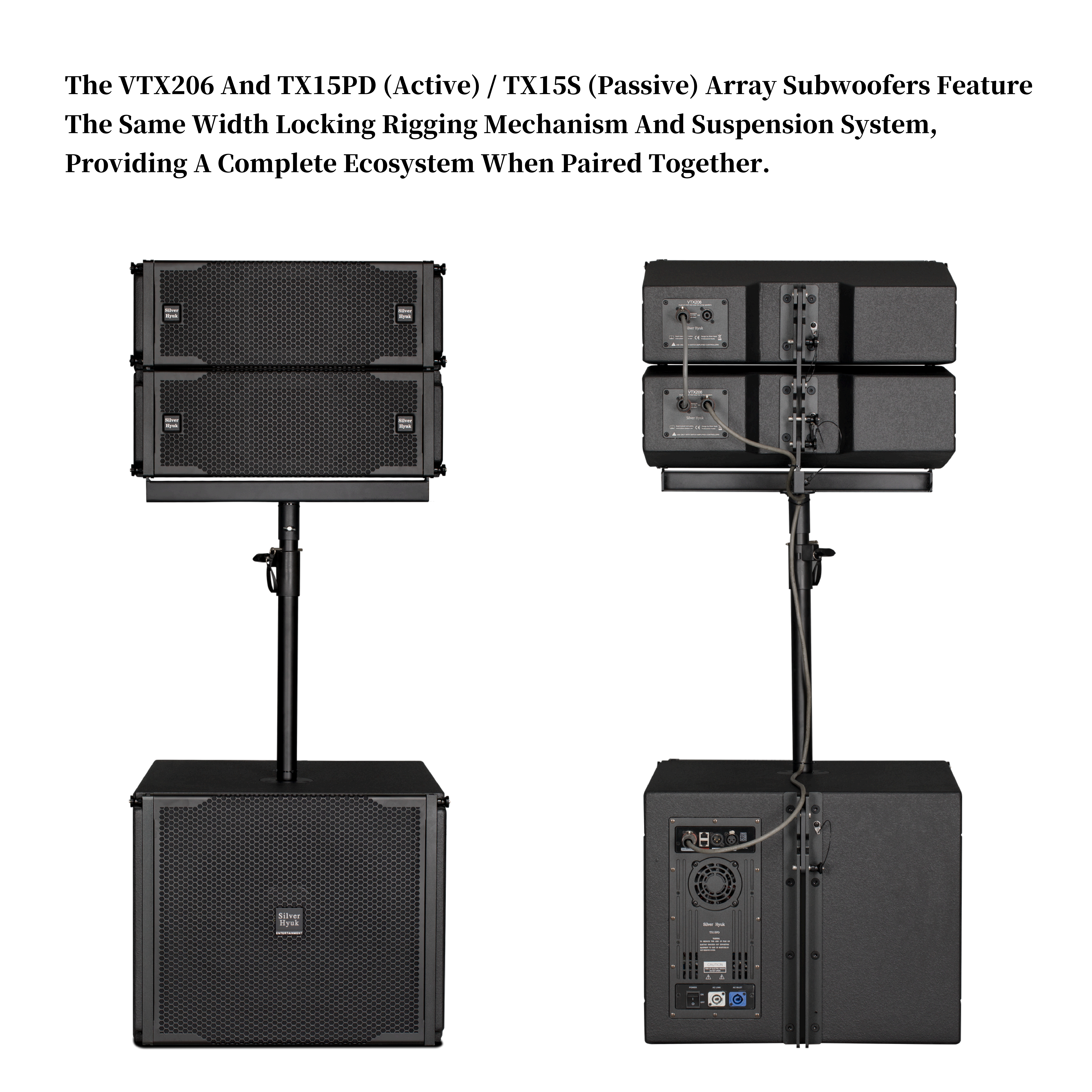 250W Dual 6.5 Inch Two Way Passive Line Array Speaker For Bars Concerts and Outdoor Performances