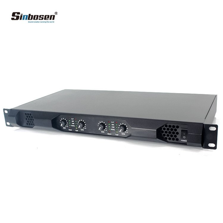 Sinbosen dj speaker digital amplifier 1U class d K4-450 professional 450watt 4 channel power amplifier