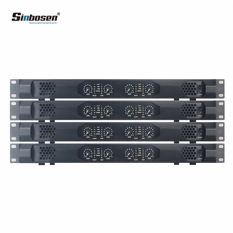 Sinbosen dj speaker digital amplifier 1U class d K4-450 professional 450watt 4 channel power amplifier