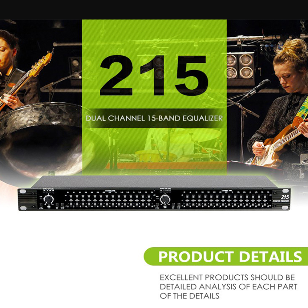 Professional audio equalizer GAX-215 Dual 15 Band Graphic Equalizer Power equalizer dj equipment professional sound equipment