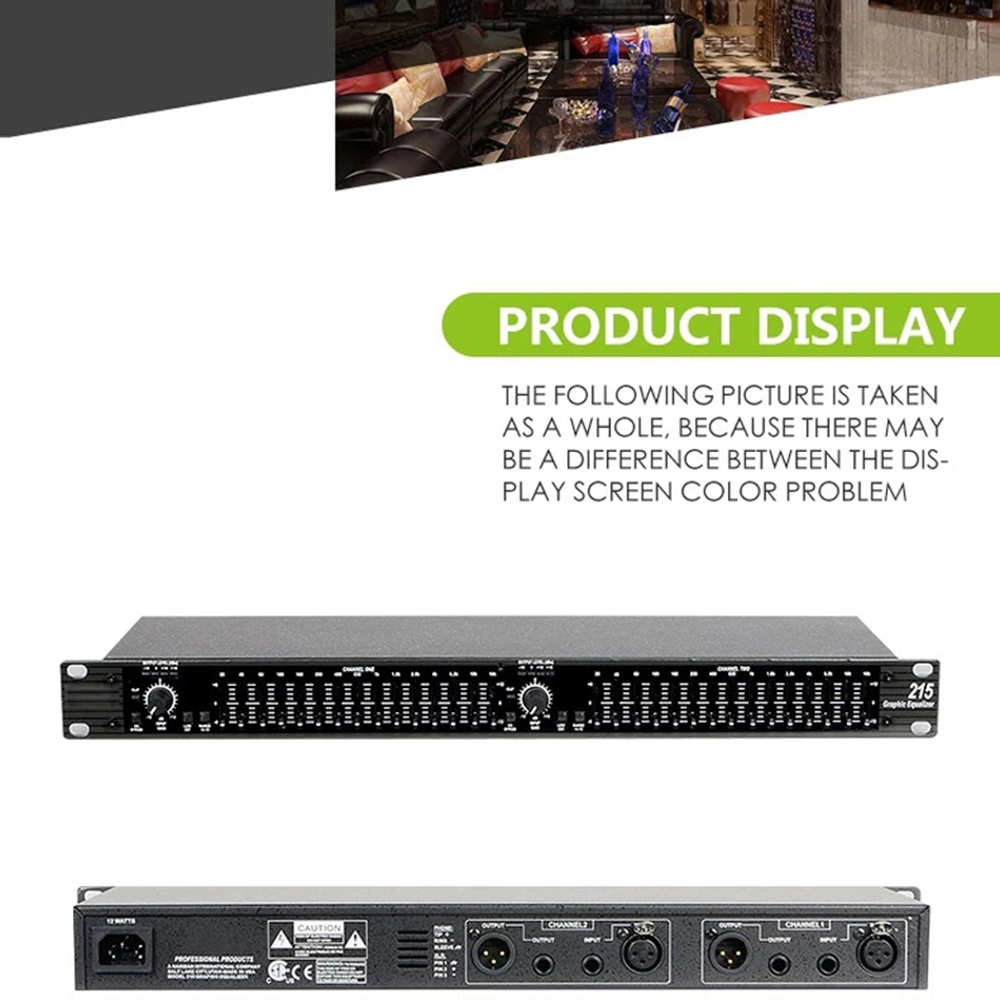 Professional audio equalizer GAX-215 Dual 15 Band Graphic Equalizer Power equalizer dj equipment professional sound equipment