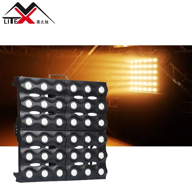 Wholesale professional audio video equipment dmx lighting 3w*36pcs led wash warm white gold matrix beam blinders light for disco