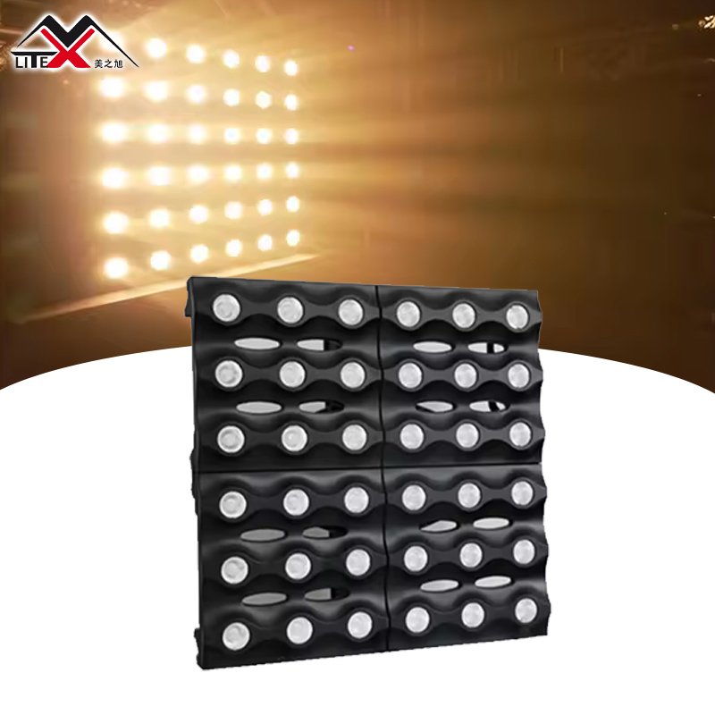 Wholesale professional audio video equipment dmx lighting 3w*36pcs led wash warm white gold matrix beam blinders light for disco