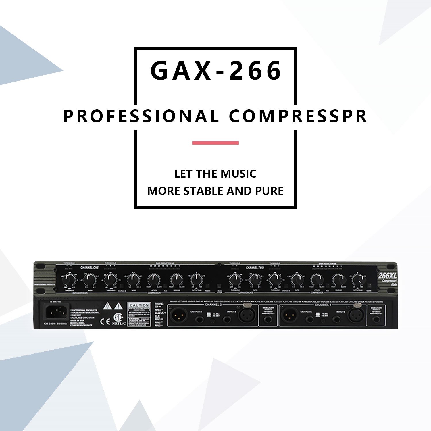 High Quality 266xl Digital Crossover Sound system Audio professional Equalizer for Professional Stage Sound Equipment
