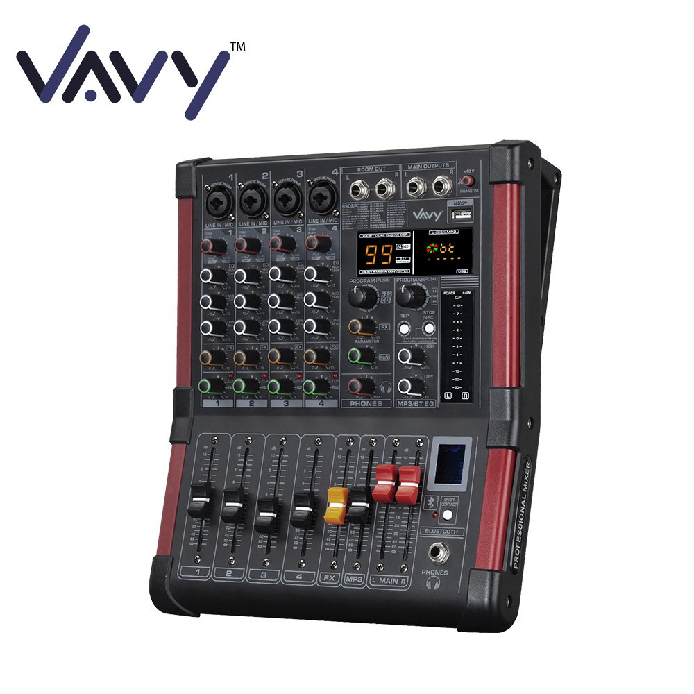 Professional 4 channels audio sound cards & mixers sound equipment