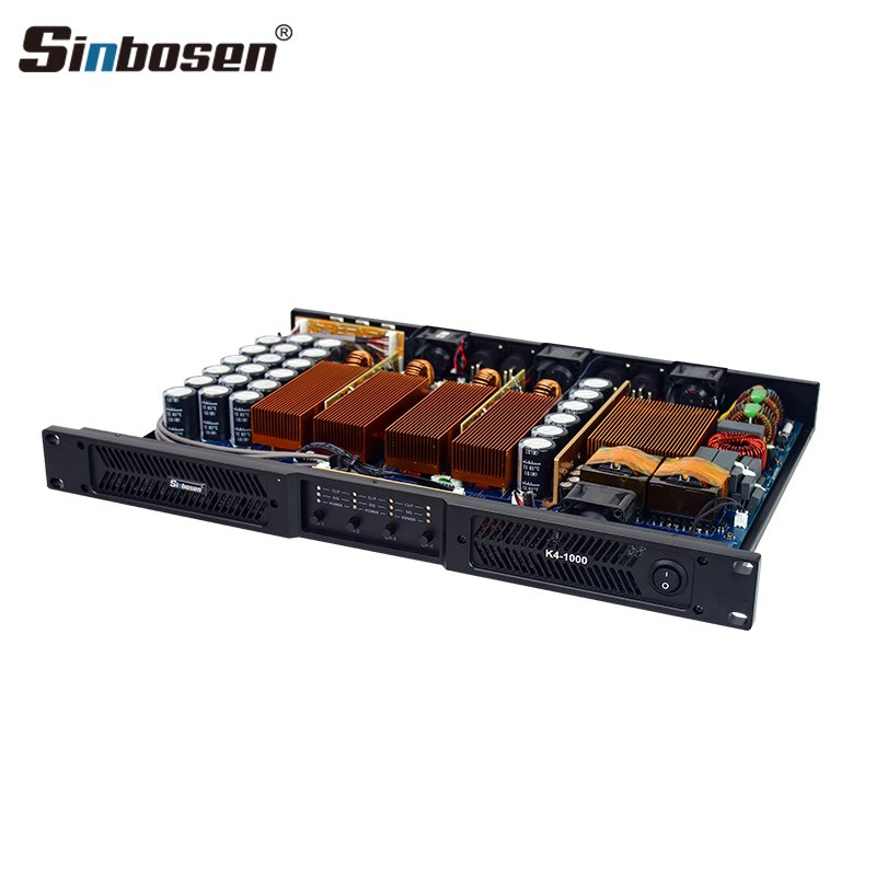 Sinbosen K4-1000 powerful perfect sound digital 4 channel 1000 watts professional sound amplifier