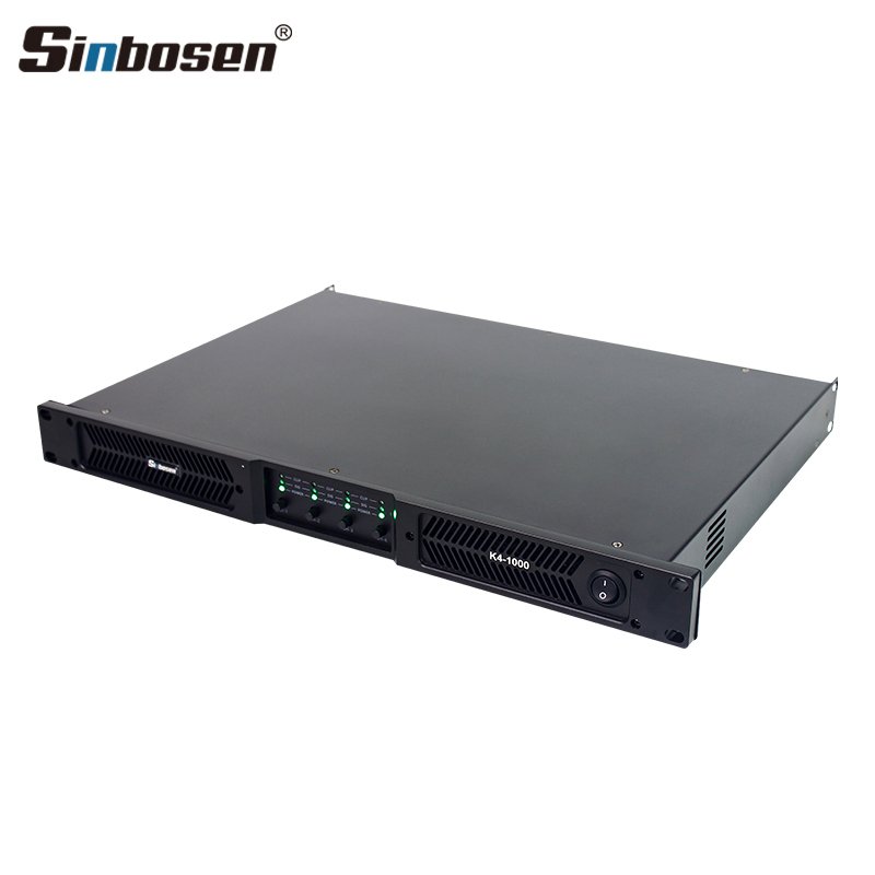 K4-1000 power amplifier 4 channel 1 u 1000 watts clase d high frequency amplificador de audio