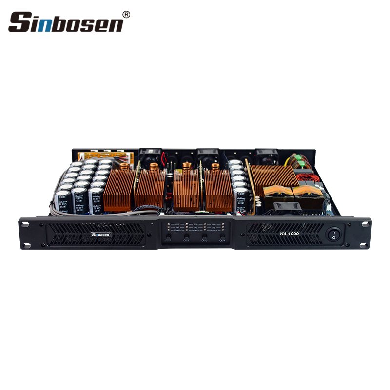 K4-1000 power amplifier 4 channel 1 u 1000 watts clase d high frequency amplificador de audio
