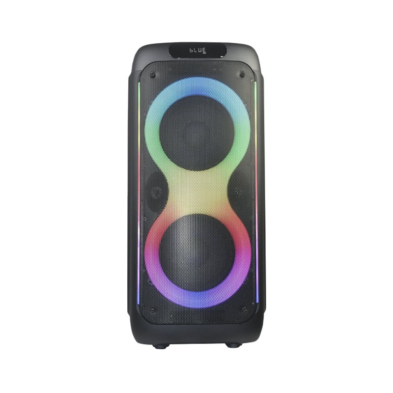 T Professional Audio 80W Bluetooth Speakers Double 10 Inch Woofer Output Power Karaoke Party Trolley Speaker