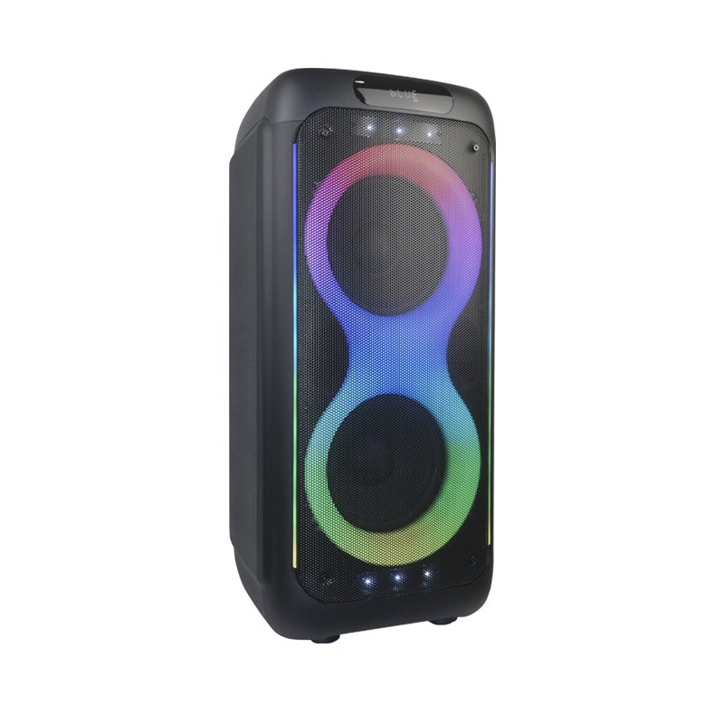 T Professional Audio 80W Bluetooth Speakers Double 10 Inch Woofer Output Power Karaoke Party Trolley Speaker