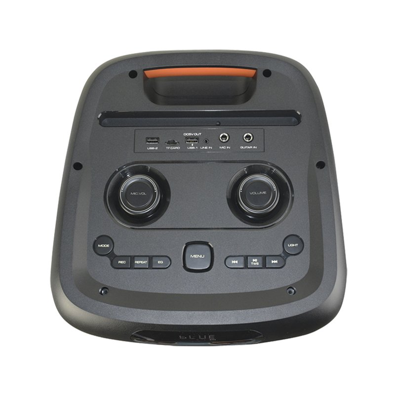 T Professional Audio 80W Bluetooth Speakers Double 10 Inch Woofer Output Power Karaoke Party Trolley Speaker