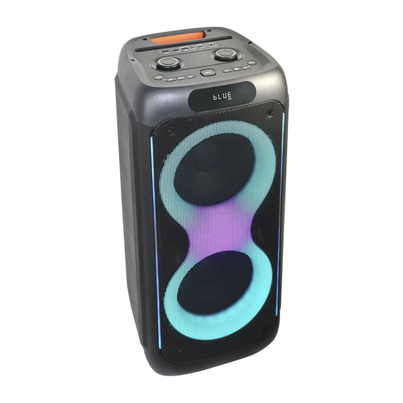 T Professional Audio 80W Bluetooth Speakers Double 10 Inch Woofer Output Power Karaoke Party Trolley Speaker