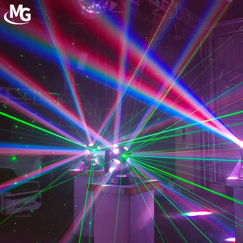 150W Hot Wheels Auto DMX512 Party Stage Wind Fire Wheel Light LED Moving Head Beam Laser Effect Light For Disco Party Bar