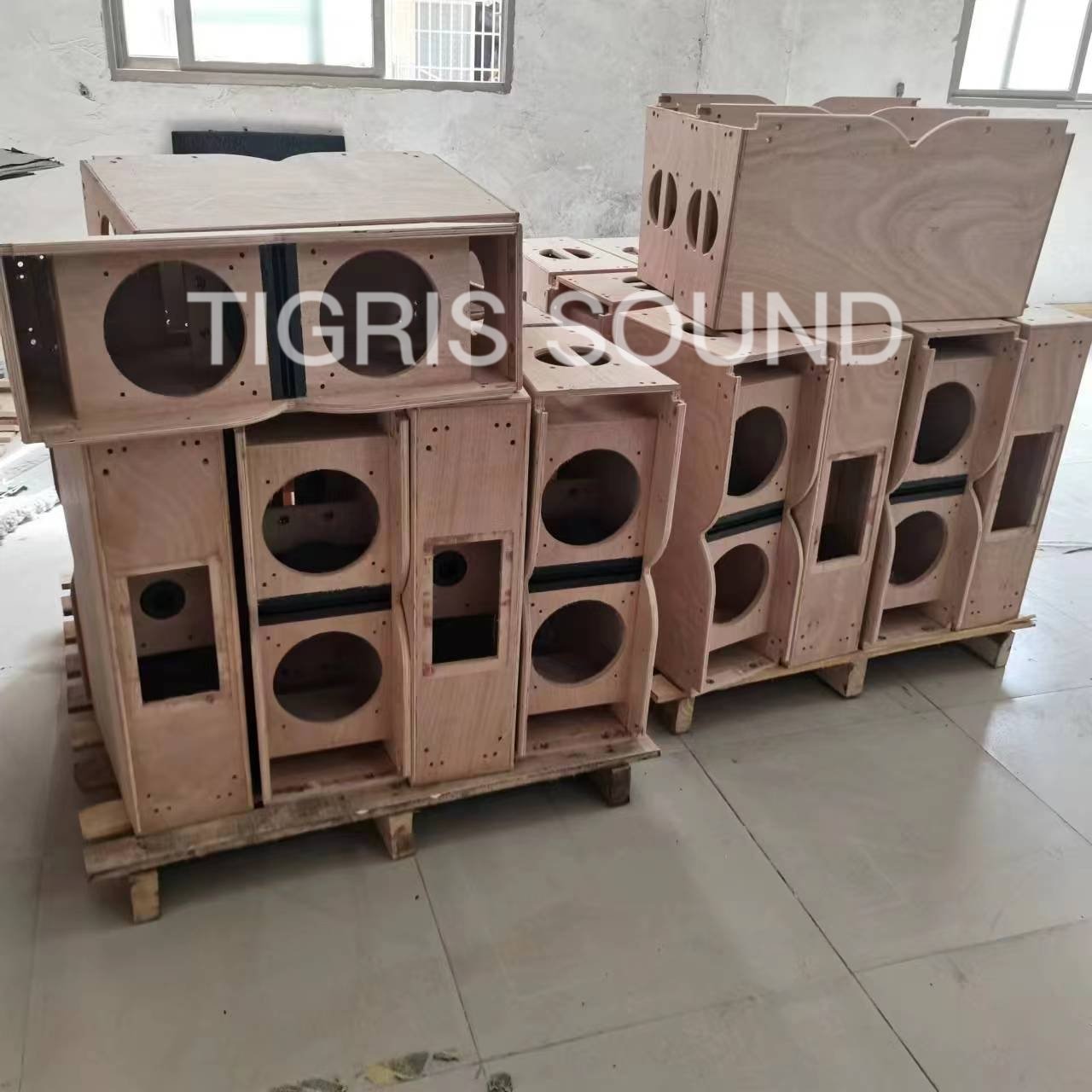 K10 empty box dual 10" audio system sound professional music powered line array system speakers empty cabinet