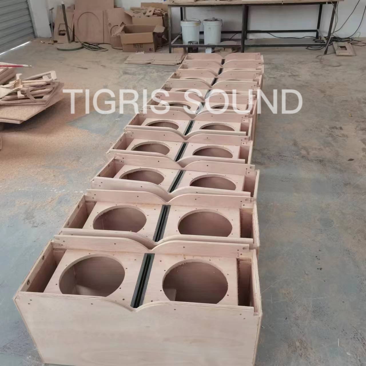 K10 empty box dual 10" audio system sound professional music powered line array system speakers empty cabinet
