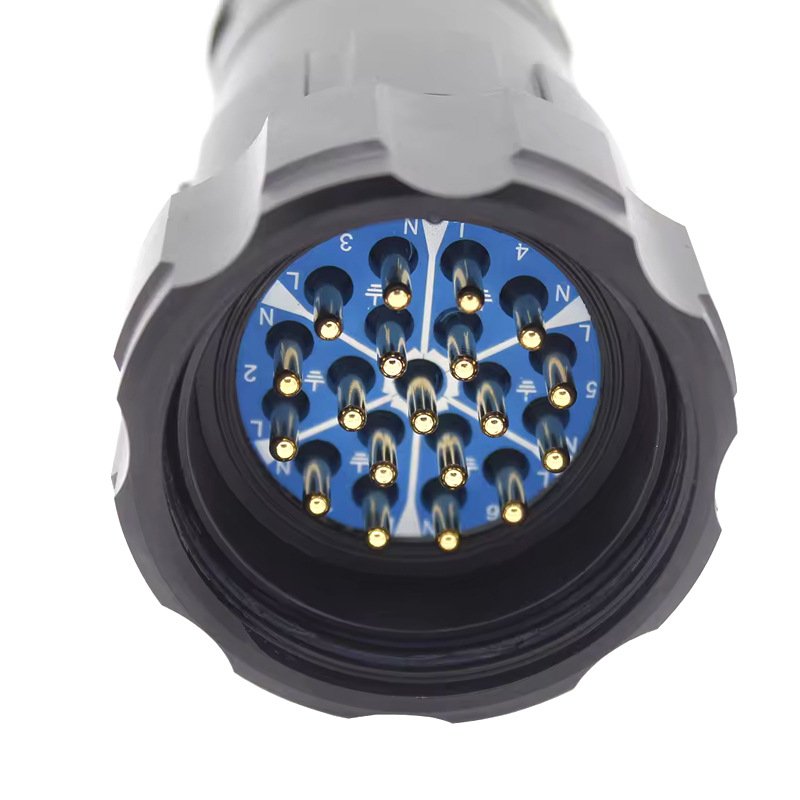 Socapex 19 Pin to 6 X 3 Pin 16A female plug power cord Stage lighting cable with2.5mm2 Copper power cable and PVC Material