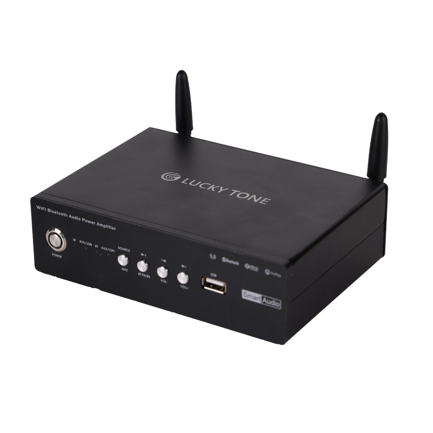 2-Channel 2*60W Smart Multi-Room WiFi Audio Amplifier Bluetooth Supported Online Music adio Amplifiers