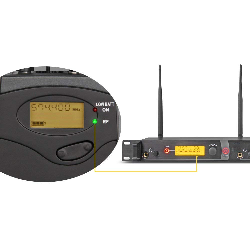 Portable 25Mhz Best Professional In Ear Monitor Wireless In-ear Monitor System with 4 Bodypacks