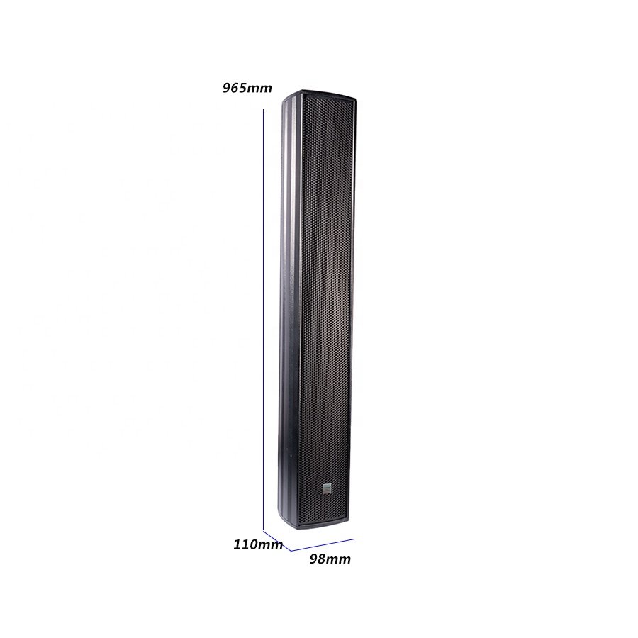 Aluminum mini line array speakers sound system 12*2.5inch column loudspeakers conference loudspeaker