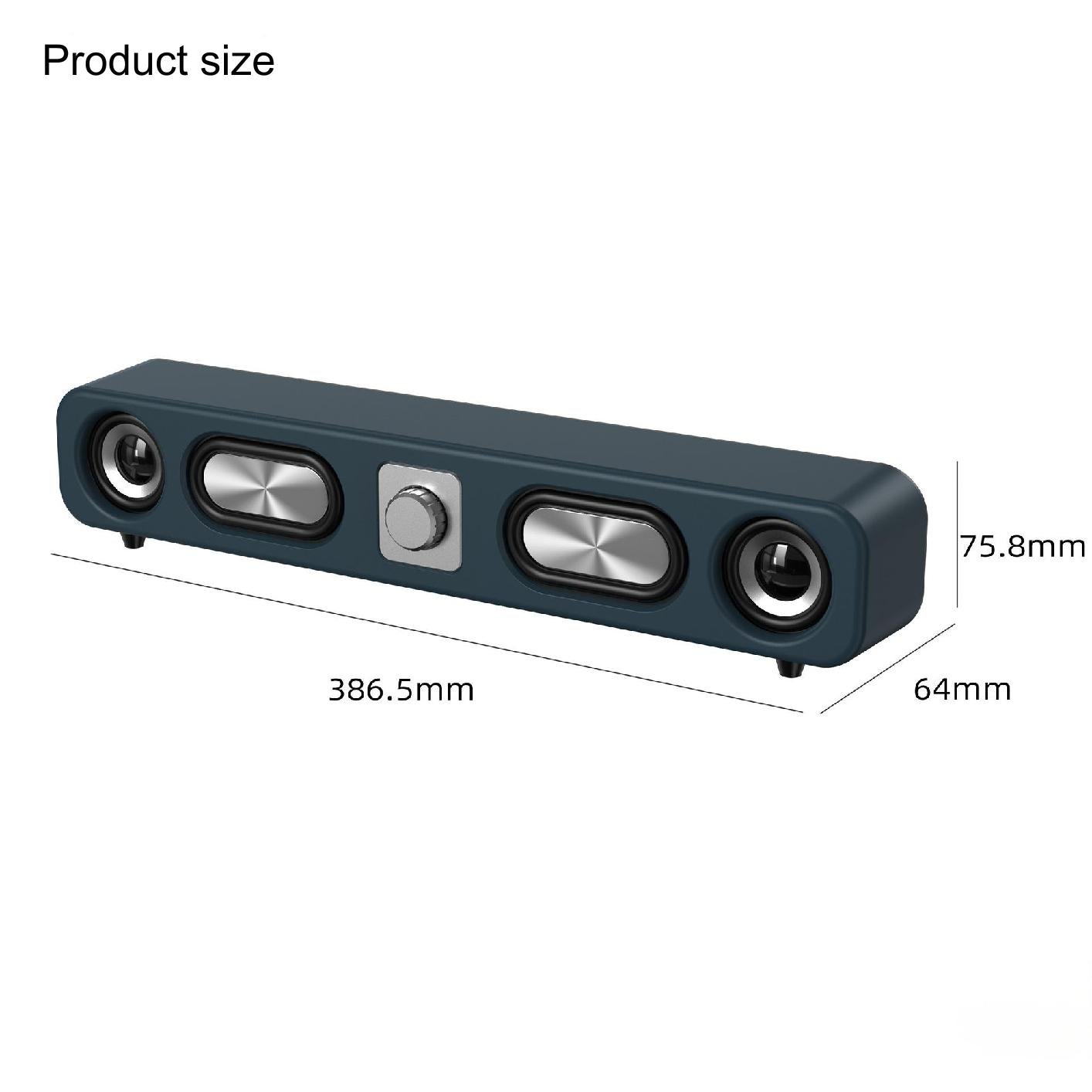 Portable high-power Speaker Wireless Speakers With 3D Surround Sound Playtime For Outdoor Party, Camp subwoofer reverberation
