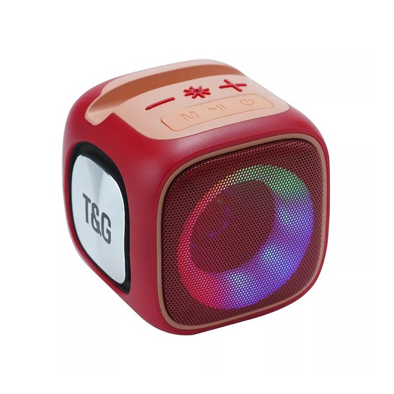 mini speaker TG359 wireless Bt speaker RGB lighting audio card radio TWS couplet small steel cannon speaker