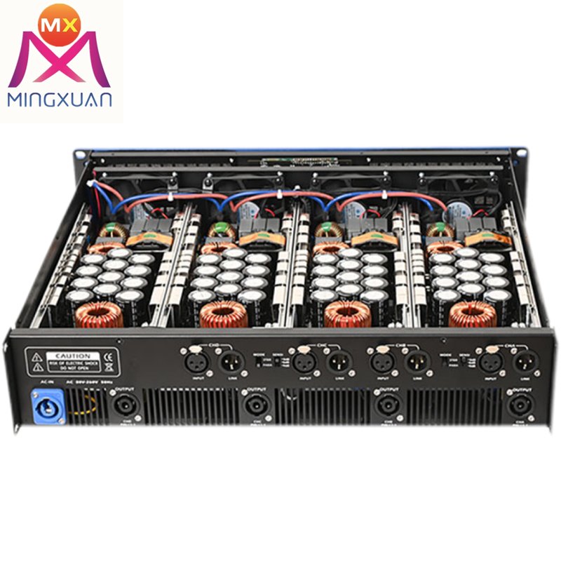 Power Amplifier 4CH Class D pro Audio Digital speaker dj mixer use ktv bar big events