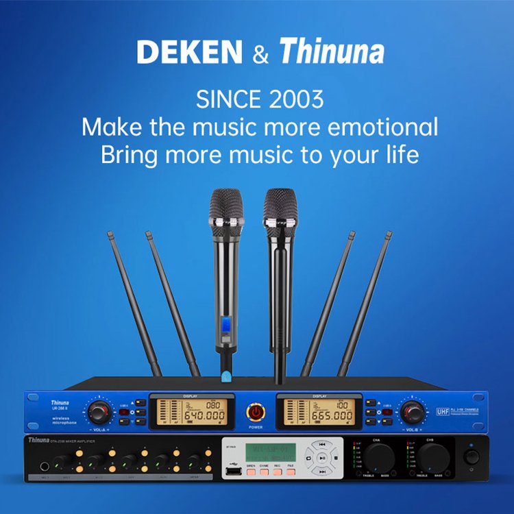 DEKEN DTA-2300 Professional DSP Processing PA System Dual Channel 100V / 70V / 8ohms Class D Digital Mixer Power Amplifier