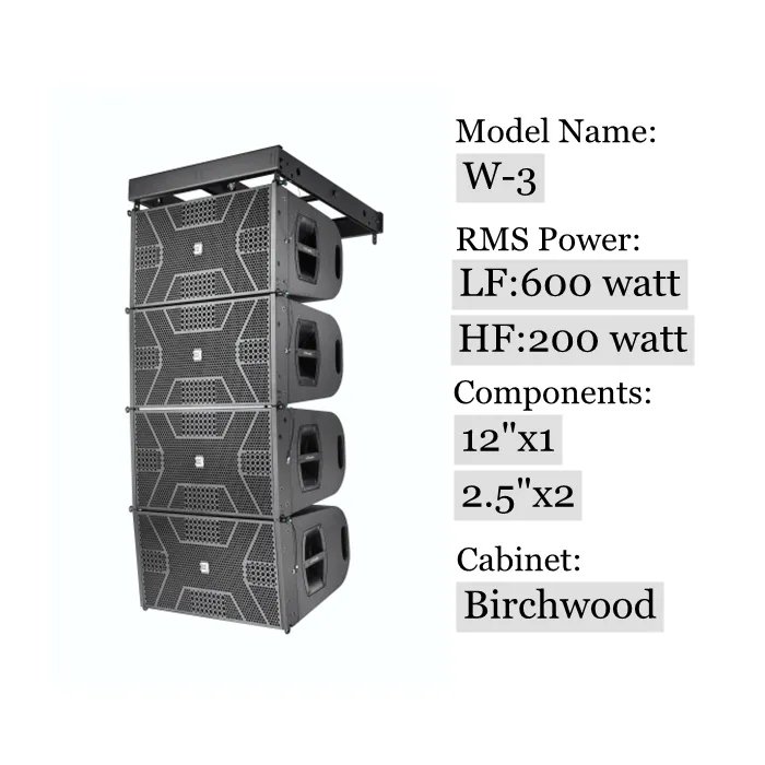 Active 12 Inch Line Array Speakers Professional Stage Audio Subwoofer Sound System Dj Fashion Equipment