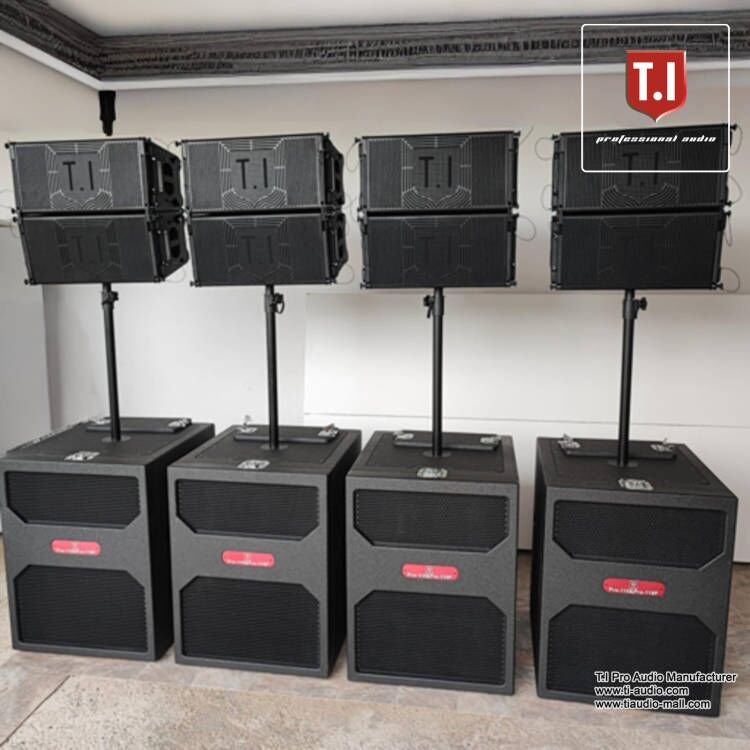 Full set professional passive audio outdoor speakers 10 inch two way sound system power line array speaker for church