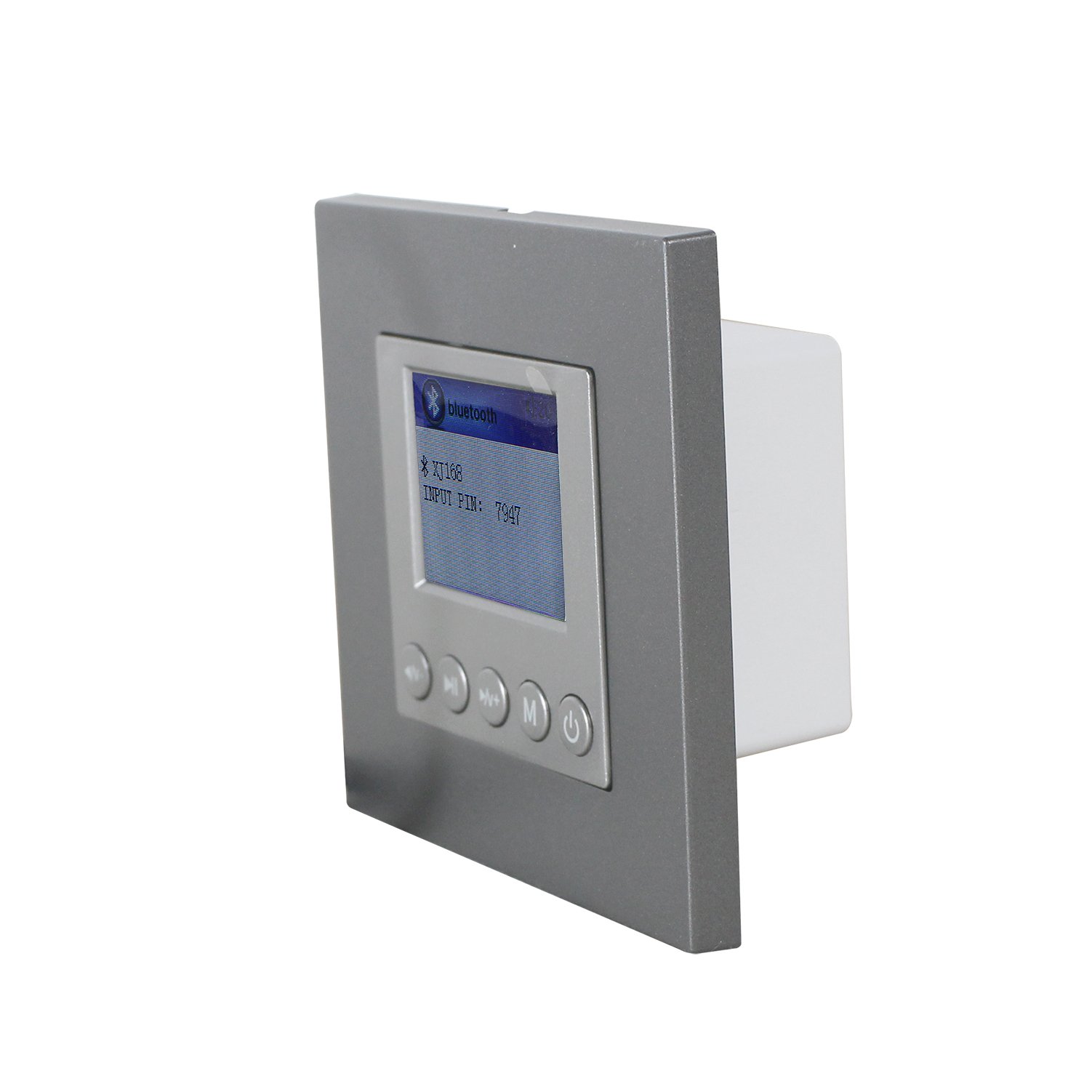 Professional 2*20W 2-Channel Bluetooth Wall Amplifier Color Screen Class-D Audio System Home Commercial Use