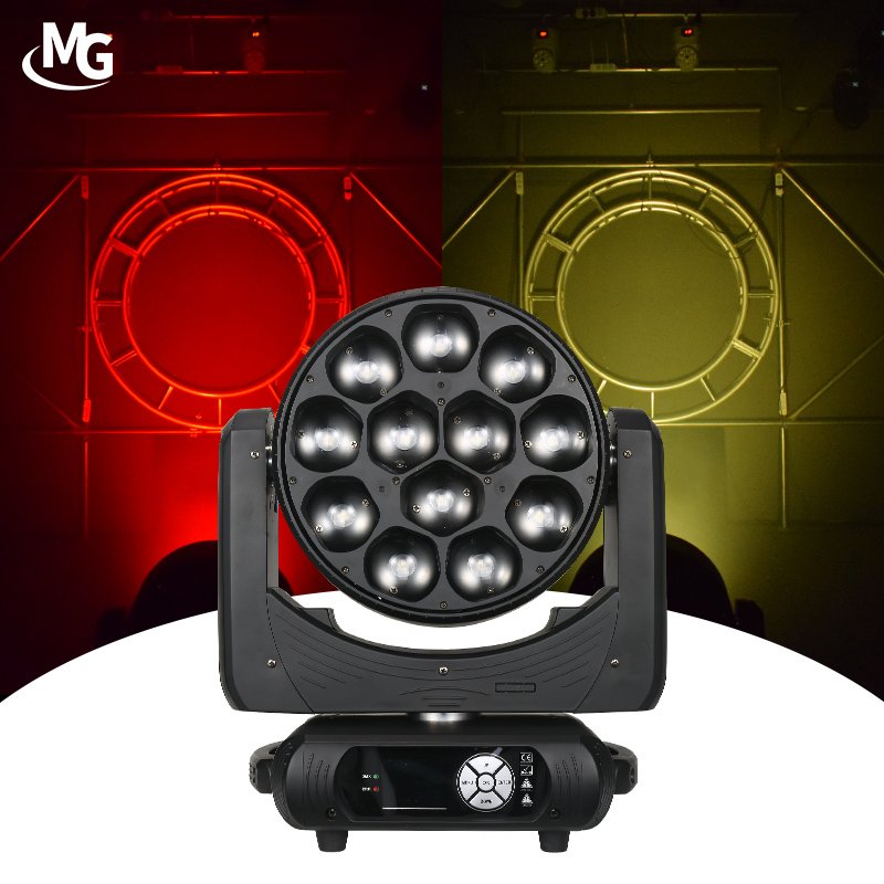 12x40W LED Bee Eyes Wash Zoom Moving Head Stage Light 12*40W RGBW 4in1 Moving Stage Light For Dj Night Club Bar