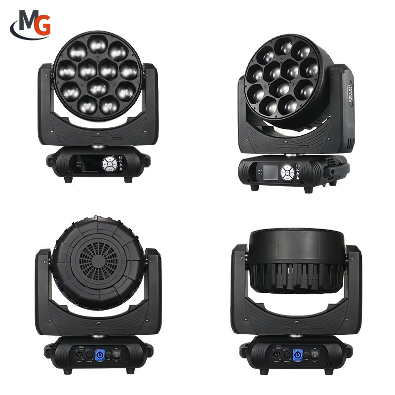 12x40W LED Bee Eyes Wash Zoom Moving Head Stage Light 12*40W RGBW 4in1 Moving Stage Light For Dj Night Club Bar