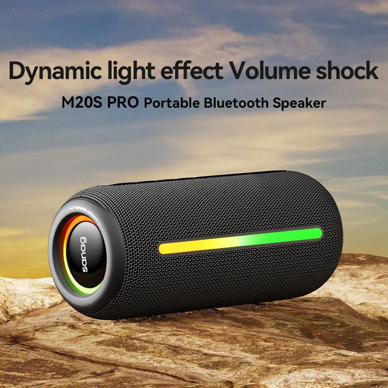 Sanag M20S Stereo Sound Deep Bass Stereo Wireless Outdoor Speaker Boombox Speaker Waterproof Bluetooth Speaker