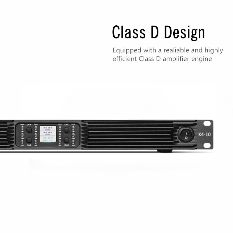 1000 Watt 1U High Power PA Speaker Professional Power Amplifier