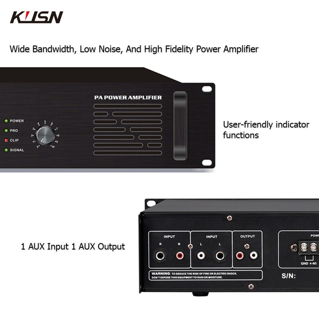 360 Watts 2U Audio Pure Power Amplifier Powered Class Ab Power Amplifier Professional Sound Pa System