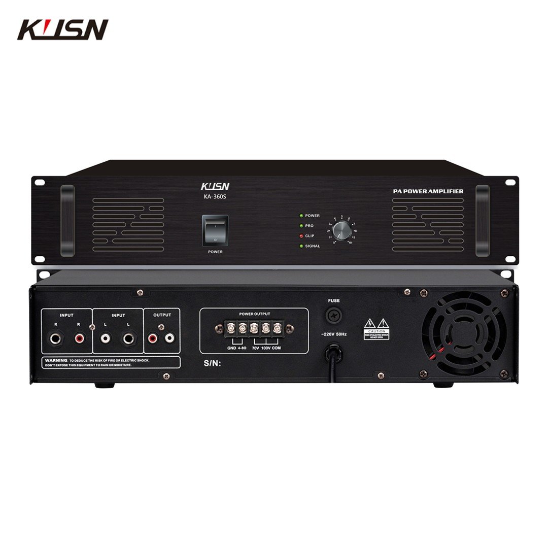 360 Watts 2U Audio Pure Power Amplifier Powered Class Ab Power Amplifier Professional Sound Pa System