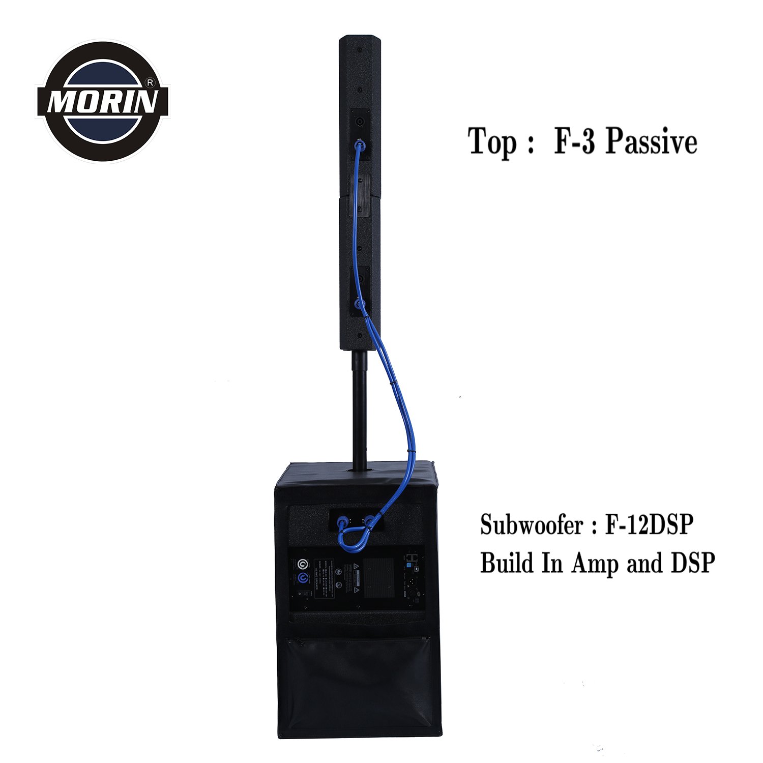 Active Powered Pa Column Speaker System with Italy component, build in DSP