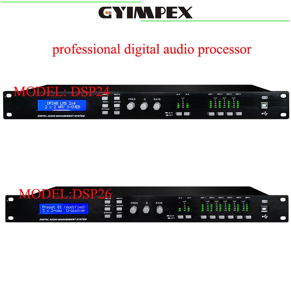 2 In 6 Out 2input 4 output Digital High Quality Processor,digital audio dsp processor