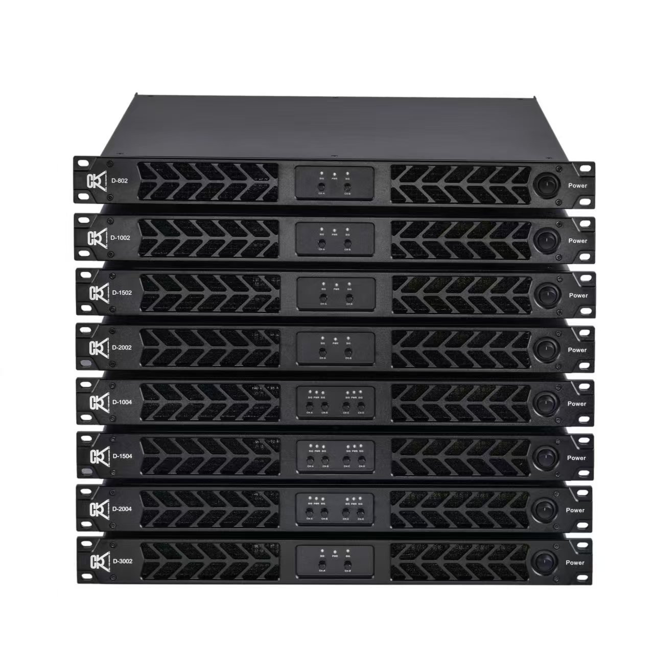 CVR 2 Channel D-1002 1000W Stereo Power Amplifier