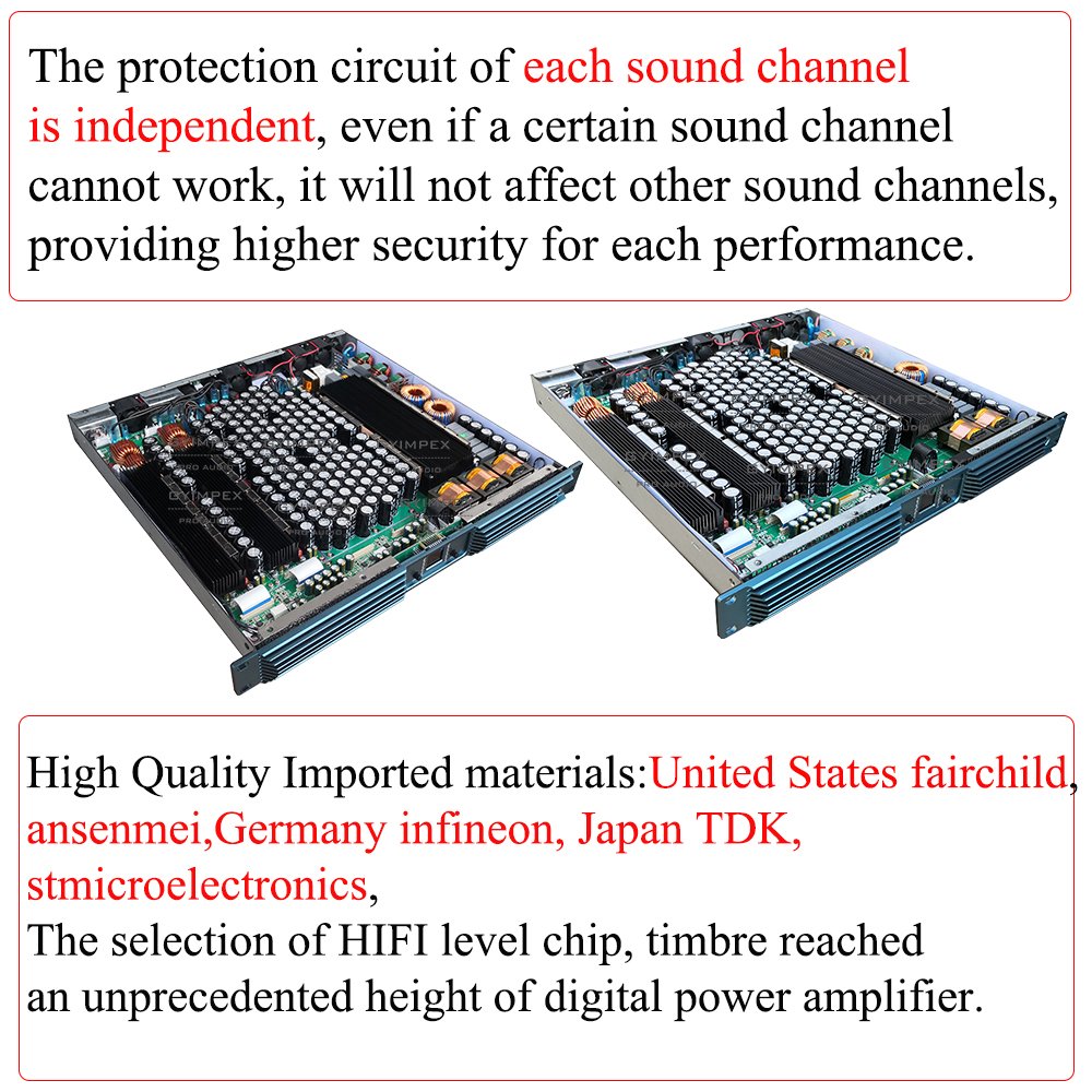 110v 220v all voltage PFC live sound equipment power tube amplifier 2 channel sound equipment professional power amplifier