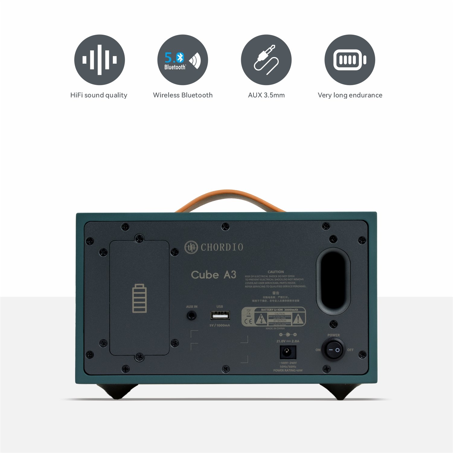 CHORDIO A3 portable sound box travel music speaker, bluetooth wireless sound equipment, colorful audio unit