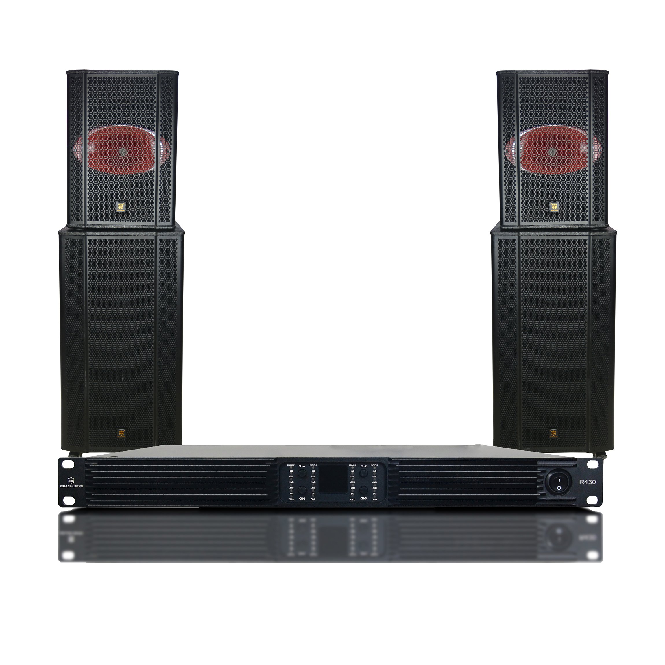 Strengthen and improve 4* 3000w 1U high-power stage performance bar banquet hall digital power amplifier