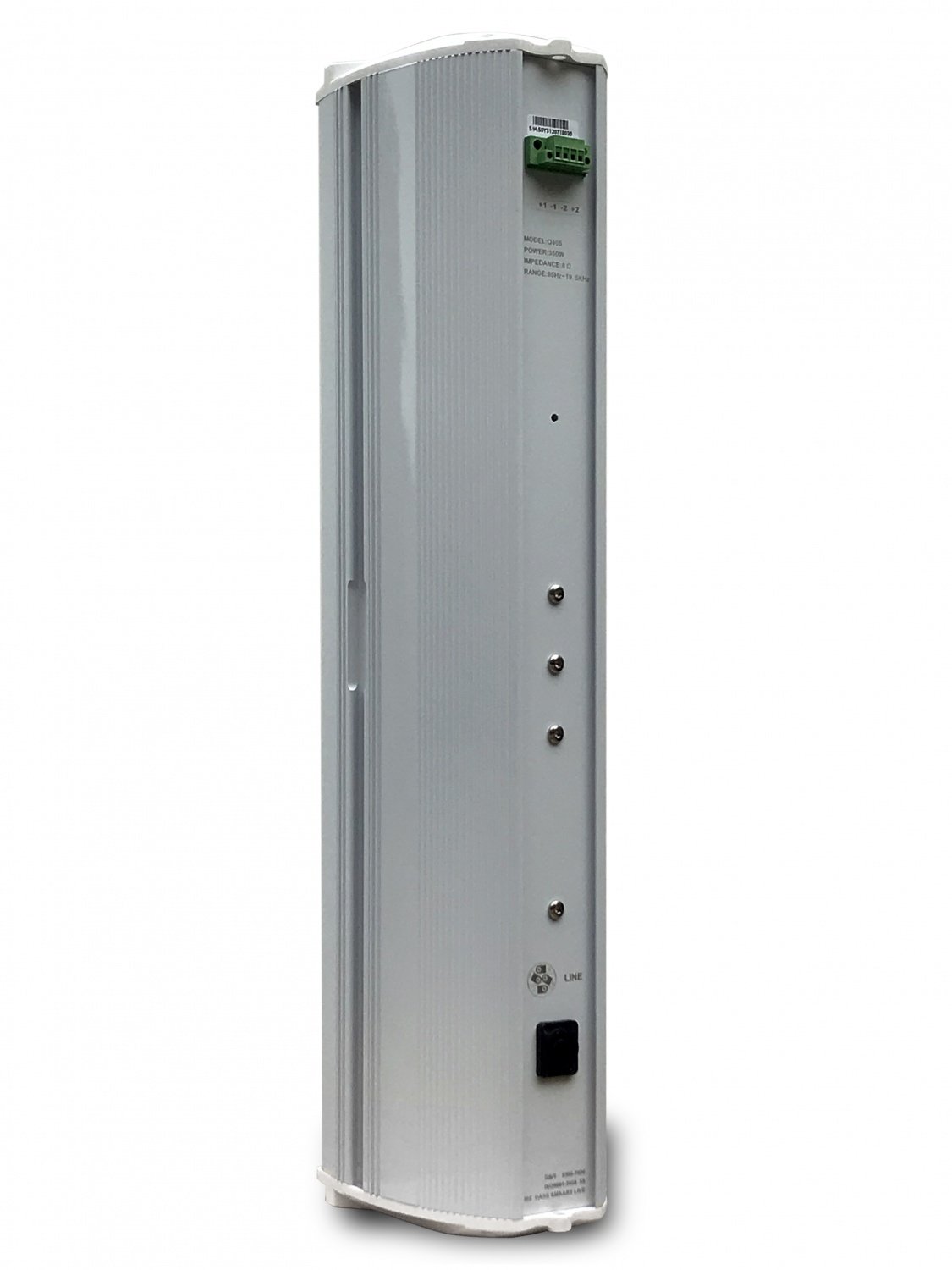 Boutum Q405 Column Speaker DJ Sound system 350W 4x4.5" Neo drivers Column Speaker Professional and Compact Sound System