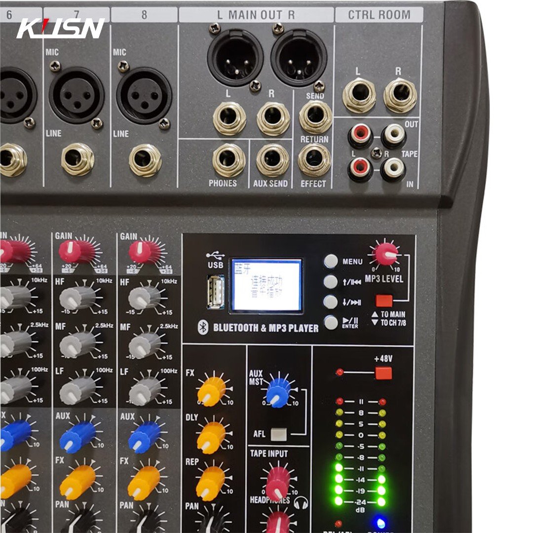 16 Channel Professional Digital Mixer Audio Mixing Console Sound Mixer Console with DSP Bluetooth MP3 USB