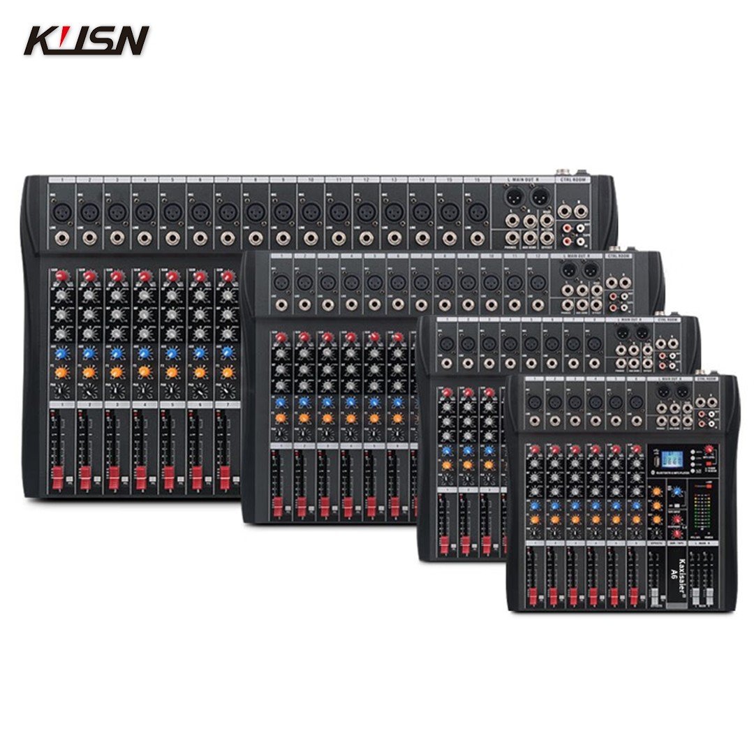 16 Channel Professional Digital Mixer Audio Mixing Console Sound Mixer Console with DSP Bluetooth MP3 USB