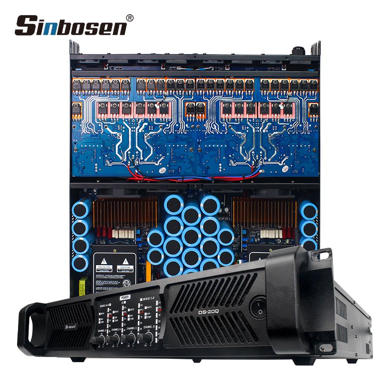 DS-20Q professional subwoofer 8 ohms 4 channel 4000 watts audio power amplifiers sound system