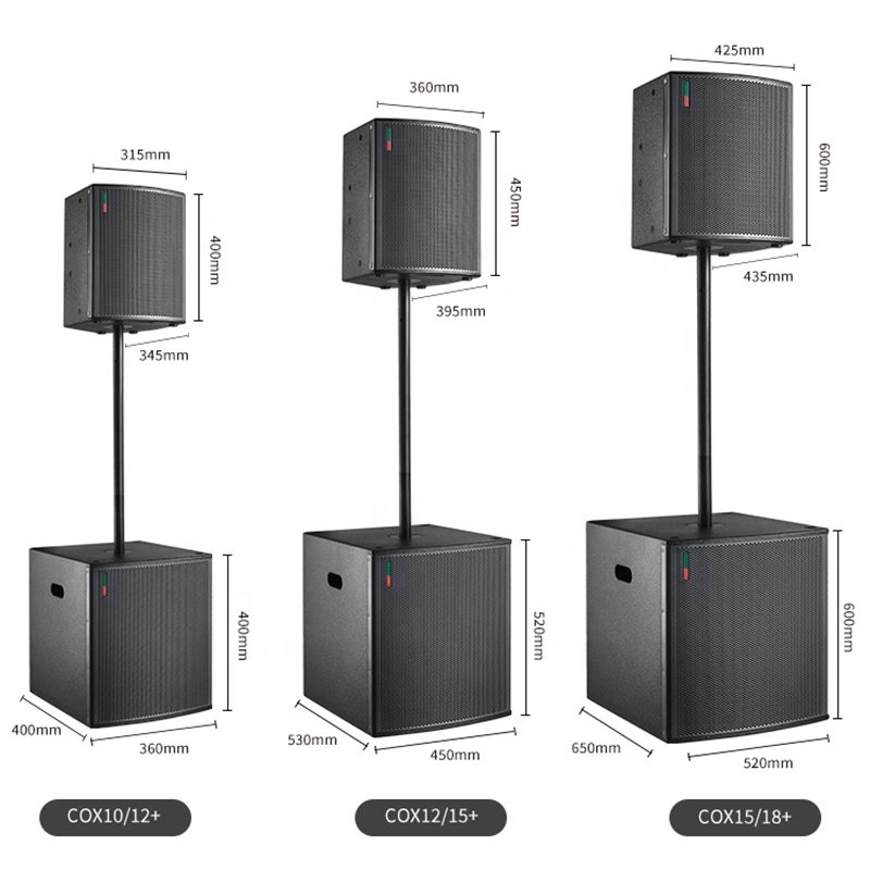 MORIN Professional sound system 12/15/18 inch dj speaker set system professional audio active coaxial subwoofers
