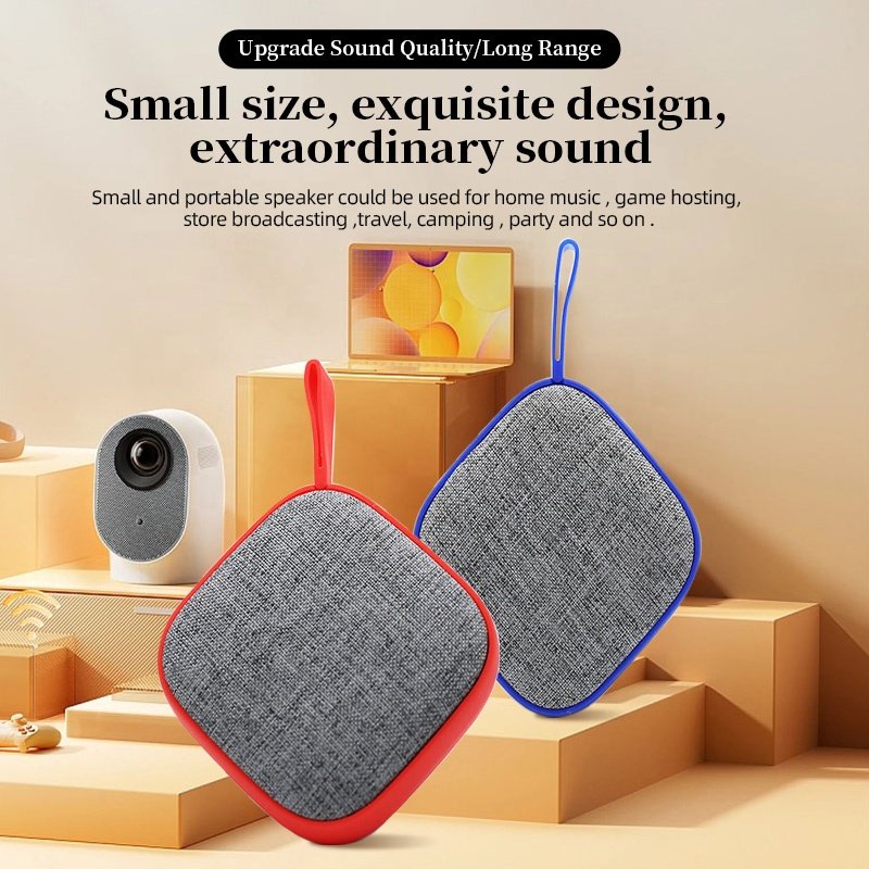 Factory High Quality Cheaper Price Top Compact Wireless Speakers Accept Customize Logo audio system sound fabric speakers